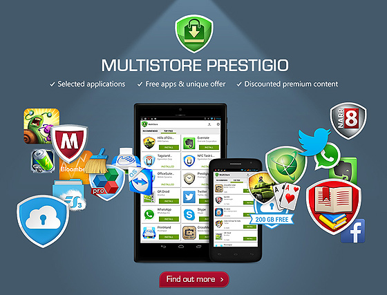 Prestigio MultiStore uygulama mağazası