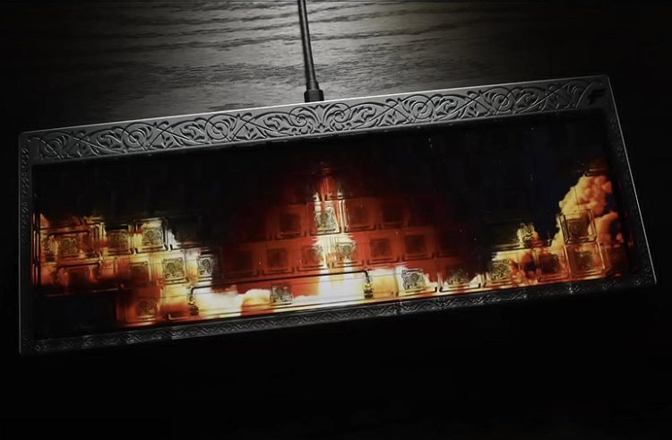 Yazı yazarken yüksek çözünürlüklü interaktif görüntüler sunan klavye