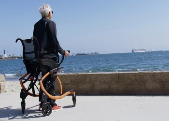 Hem yürüteç hem tekerlekli sandalye