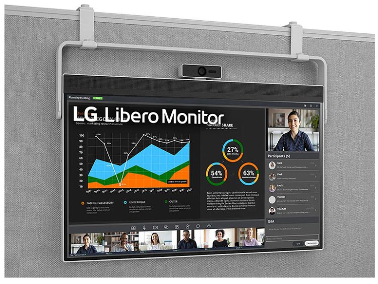 LG Libero monitörü ister duvara asılı ister masaüstünde kullanın